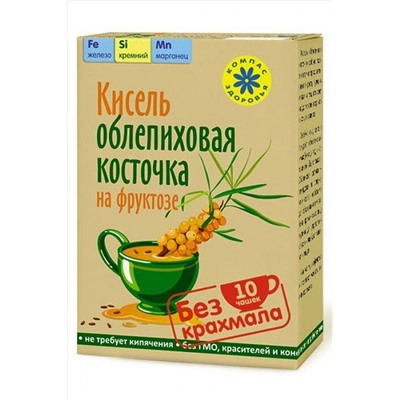 Кисель detox bio Active Облепиховая косточка 10пак. 250г ЭКОПРОДУКТЫ, 1179460