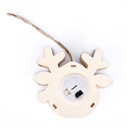 Световой декор с подвеской «Новый год», 9 см, МИКС