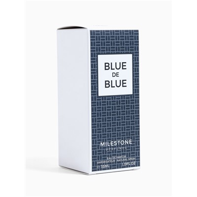 Парфюмерная вода мужская Milestone BLUE DE BLUE, 35 мл (по мотивам Bleu De Chanel)