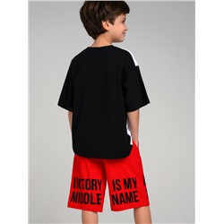 Комплект трикотажный для мальчиков: фуфайка (футболка), шорты