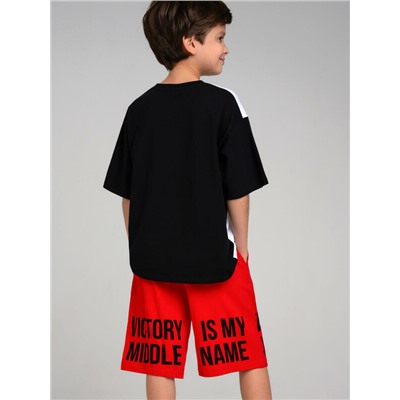 Комплект трикотажный для мальчиков: фуфайка (футболка), шорты