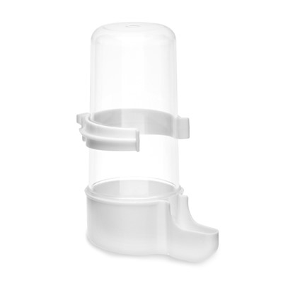 Поилка для птиц 6×13.5 см, 240 мл, белая