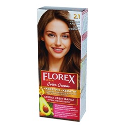 Краска для волос Florex Super 2.1 Светлый каштан