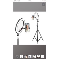 Кольцевая светодиодная LED лампа с держателем