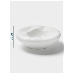 Блюдо Hanna Knövell, 100 мл, d=17.5 см, фарфор, белое