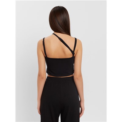 Топ на бретелях женский MIST, размер 44-46, чёрный
