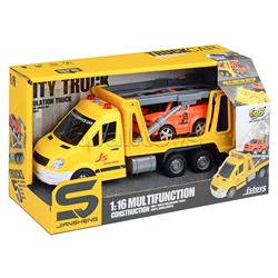 Машина "Дорожная служба" 1:16 (свет, звук) в коробке (цвет желтый)
