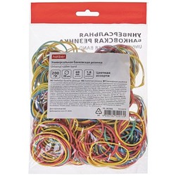 Резинка для денег  200гр 38мм цветная в пакете (083966) Хатбер