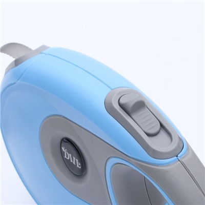 Рулетка DIIL, 8 м, до 50 кг, лента, прорезиненная ручка, голубая, серая