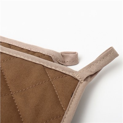 Набор подарочный «Этель» Bears, варежка 15×28 см, прихватка 19×19 см, хлопок 100%