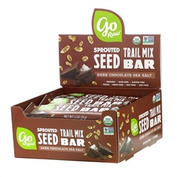 Go Raw, Sprouted Seed Trail Mix Bar, Dark Chocolate Sea Salt, 12 Bars, 1.2 oz(34 g) Each