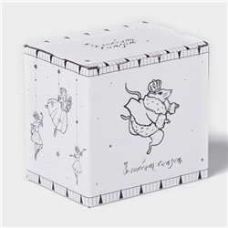 Кружка новогодняя Доляна «Волшебная сказка», 330 мл, фарфор, белая