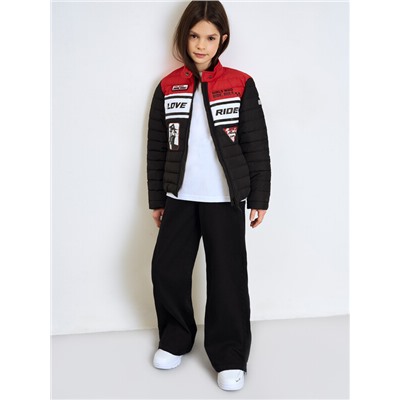 Куртка текстильная с полиуретановым покрытием для девочек