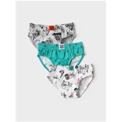 Трусы трикотажные для мальчиков - брифы, 3 шт в комплекте