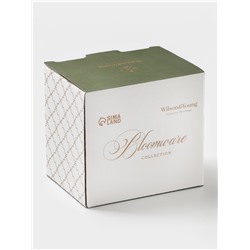 Молочник WY Bloomware, 250 мл, фарфор, белый, зелёный