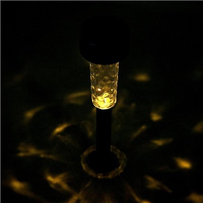 Садовый светильник на солнечной батарее «Трапеция», 5×34×5 см, 1 LED, свечение тёплое белое