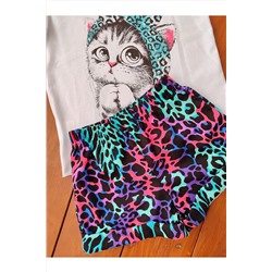 Костюм с шортами 33068 Кошка в косынке НАТАЛИ, 1243960