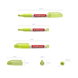 Текстовыделитель VisioLine® V-11 Мини Неон  желтый 56900 ErichKrause