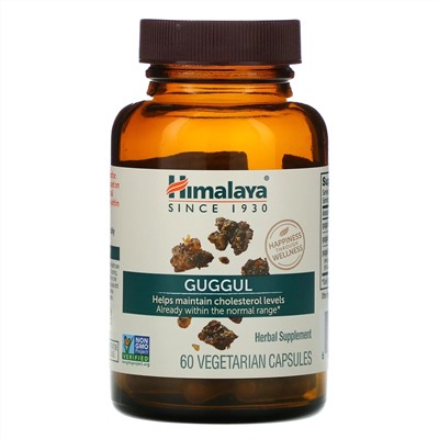 Himalaya, Гуггул, 60 растительных капсул