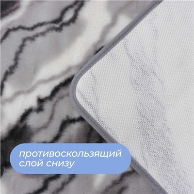 Коврик SAVANNA «Мечта», 50×80 см, серый