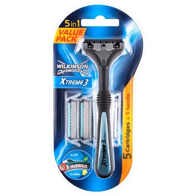 Станок для бритья Schick (Wilkinson Sword) Xtreme-3 (+5 кассет)