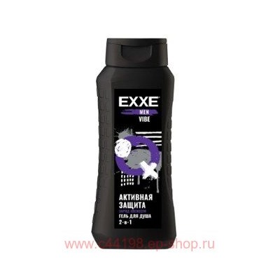EXXE Гель для душа мужской Увлажняющий 2в1 Vibe 400 мл 1447