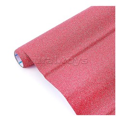 Пленка самоклеящаяся с блестками 45x300 см, терракотово-розовая, PP 100 мкм, в рулоне