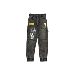 Брюки текстильные джинсовые для мальчиков