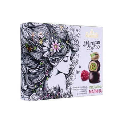 Конфеты глазированные «Фисташка и малина», с корпусом из марципана, с начинкой, 112 г