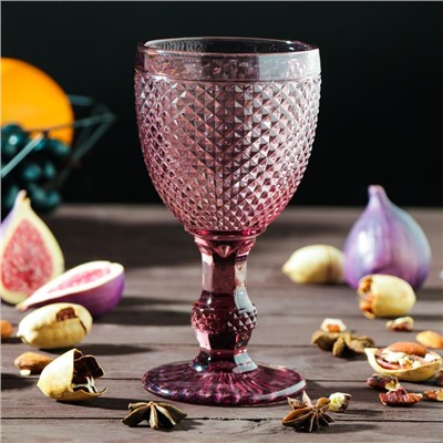 Бокал из стекла Magistro «Вилеро», 280 мл, 8×16.5 см, розовый