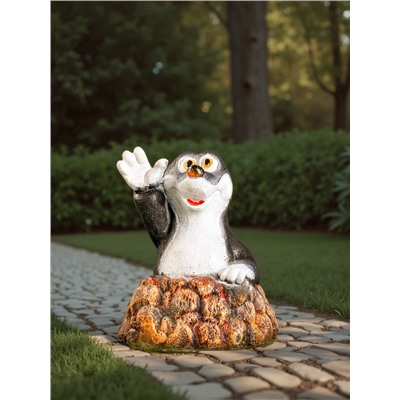 Садовая фигура из гипса «Крот в норке», 30×25×25 см