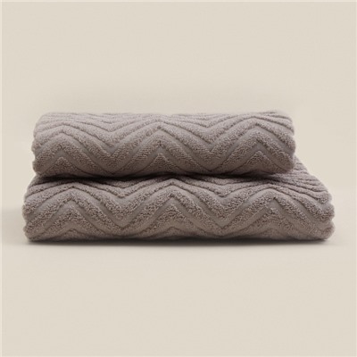 Полотенце махровое SL HOME: Geometry «Саббиа», 67×140 см, коричневое