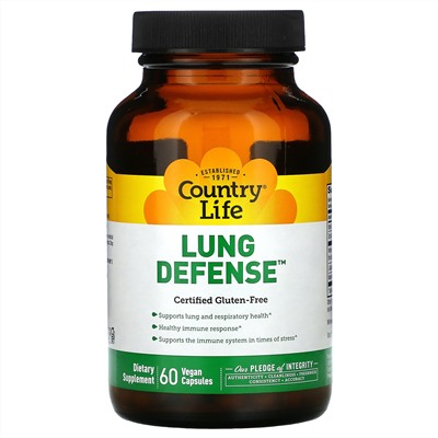 Country Life, Lung Defense, 60 Vegan Capsules