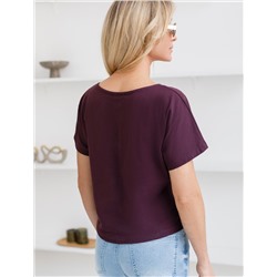 Нарядная футболка с блестящим принтом