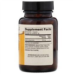 Dr. Mercola, липосомальный коэнзим Q10, 100 мг, 30 капсул