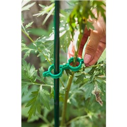 Клипса садовая, d=20 мм, набор 20 шт., зелёный, Greengo
