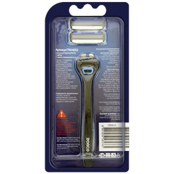 Станок для бритья DORCO PACE-3 (+ 2 кассеты), система с 3 лезвиями (аналог Жиллетт Mach-3), TRA1000