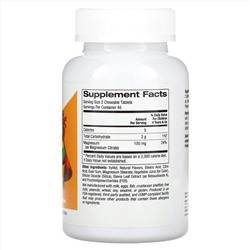 California Gold Nutrition, Жевательные таблетки с магнием для детей, вишня, 90 вегетарианских таблеток