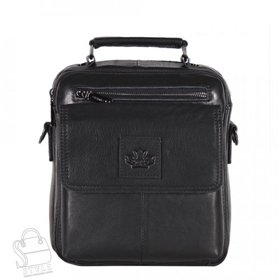 Сумка мужская кожаная 6803Z black Zinimsk