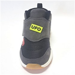 97-020G черн/сер Ботинки деми для мальчиков (22-26)/12
