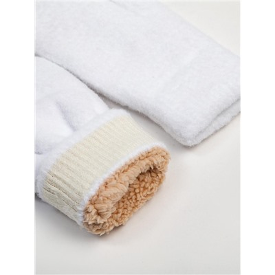 Варежки женские MINAKU «Мягкость», размер 23 см, цвет экрю