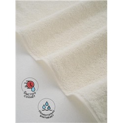 Полотенце махровое банное большое Софатекс 70 * 140 для ванной и бани bs (Кремовый)