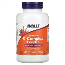 Now Foods, порошок с комплексом буферизованных витаминов С, 227 г (8 унций)