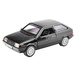 Машина металл LADA -2108 "Спутник", 11,7 см, (двери, баг., черный) инерц. в коробке