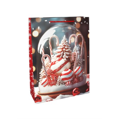 Пакет подарочный 31х42х12см Новый год / 5580ХL /уп 12/300/210 г