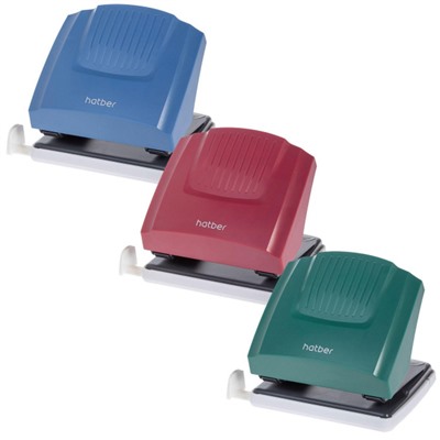 Дырокол на  30 листов "Энергия" с линейкой ассорти (085971) Хатбер