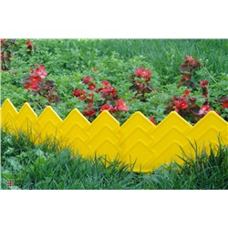 Бордюр для клумб 14х310 см (желтый)