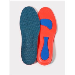 Стельки для обуви, универсальные, спортивные, р-р RU до 40 (р-р Пр-ля до 40), 26 см, пара, синий/красный