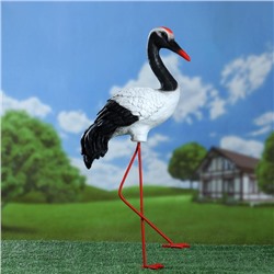 Садовая фигура из полистоуна «Журавль», 40×16×25 см