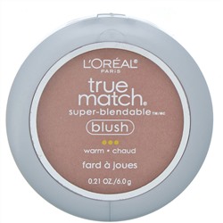 L'Oreal, Румяна True Match Super-Blendable Blush, оттенок W3-4 «Легкий румянец», 6 г